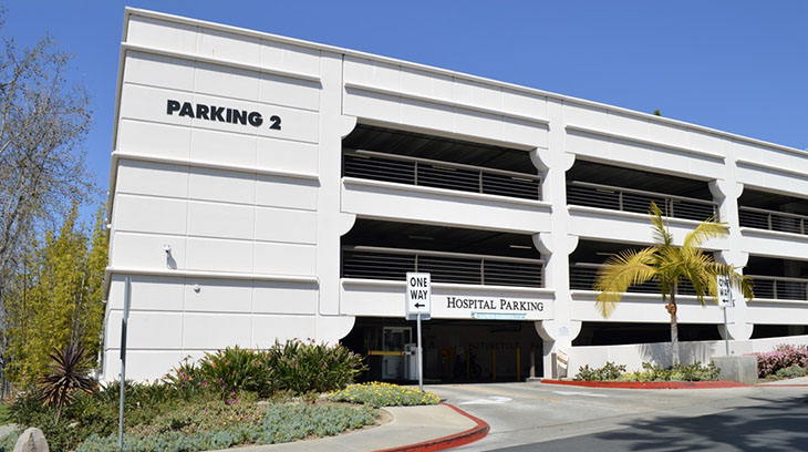 Parking lot closest to Sharp Grossmont Hospital for Women & Newborns